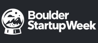 Boulder Startup Week's logo of the flatirons in a crystal ball.