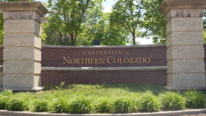 A sign at the University of Northern Colorado