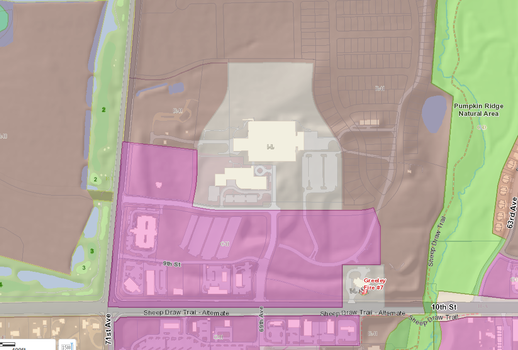 Greeley HP industrial zoning