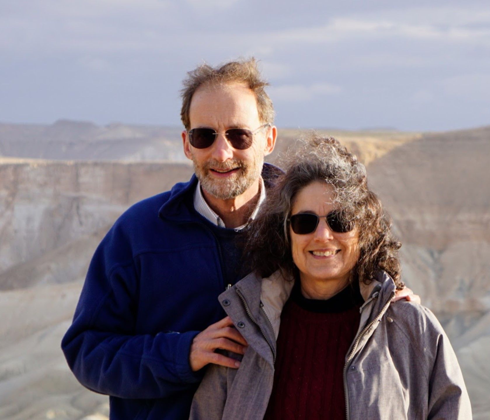 Peter and Beth Ornstein in Negev